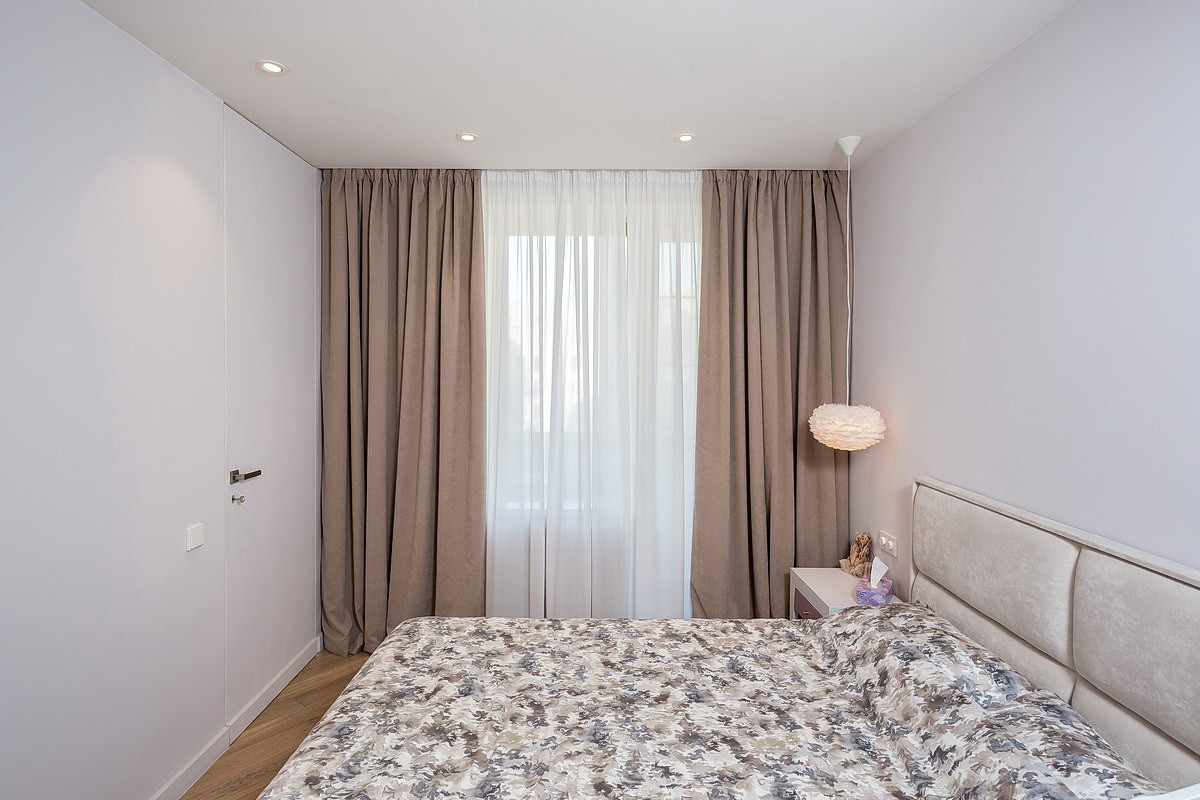 Шторы в интерьере 2х комнатной квартиры