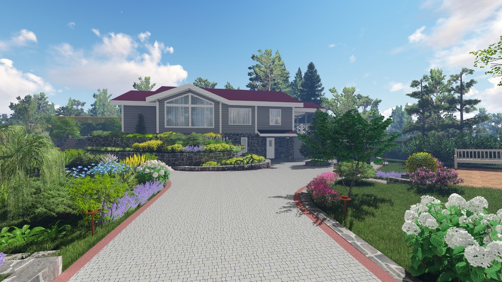 Сад со сложным рельефом