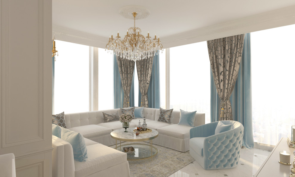 Классический интерьер в Москва Сити