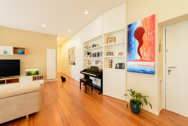 P+F House contemporary-living-room