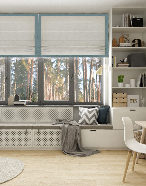 Детская сканди для девочки 12 кв м