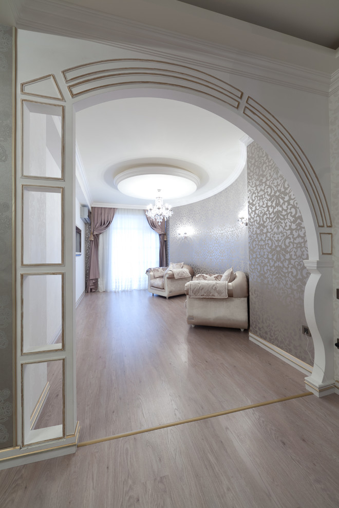 Mix grey with warmer neutrals