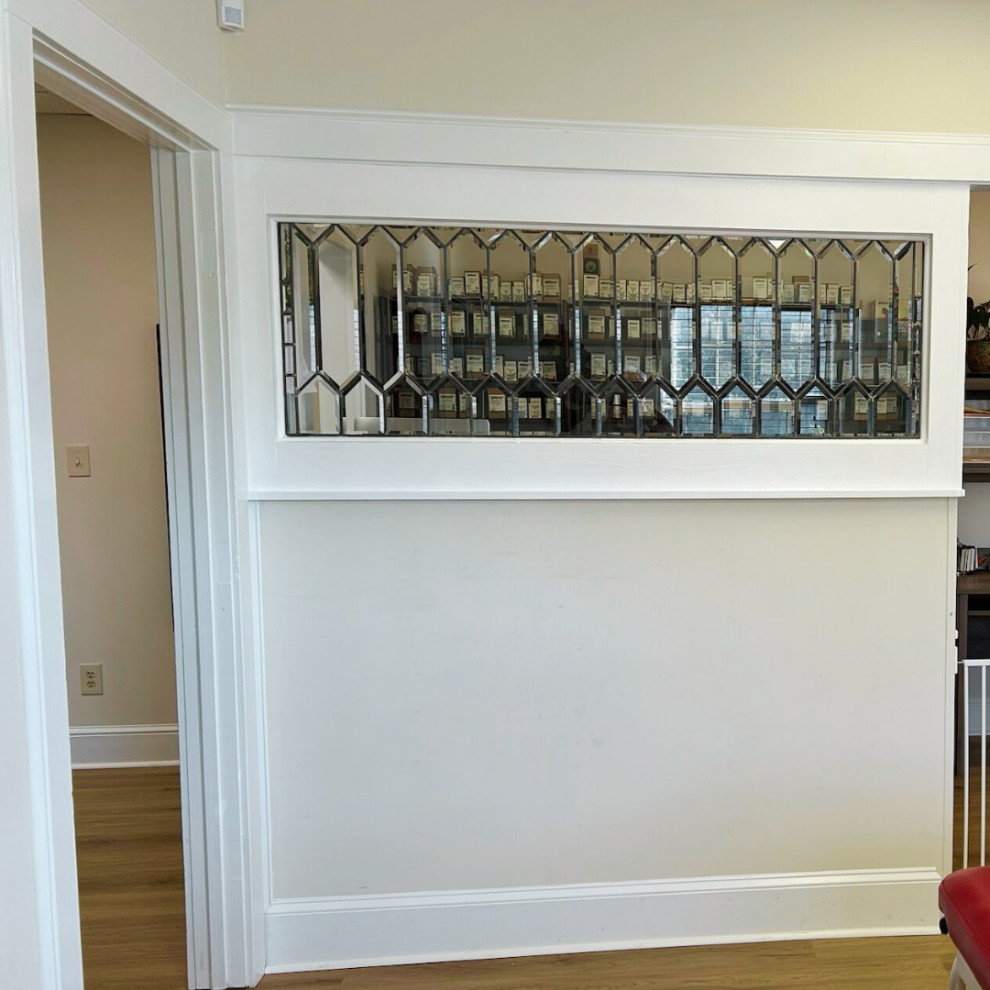 Antique Glass Privacy Wall