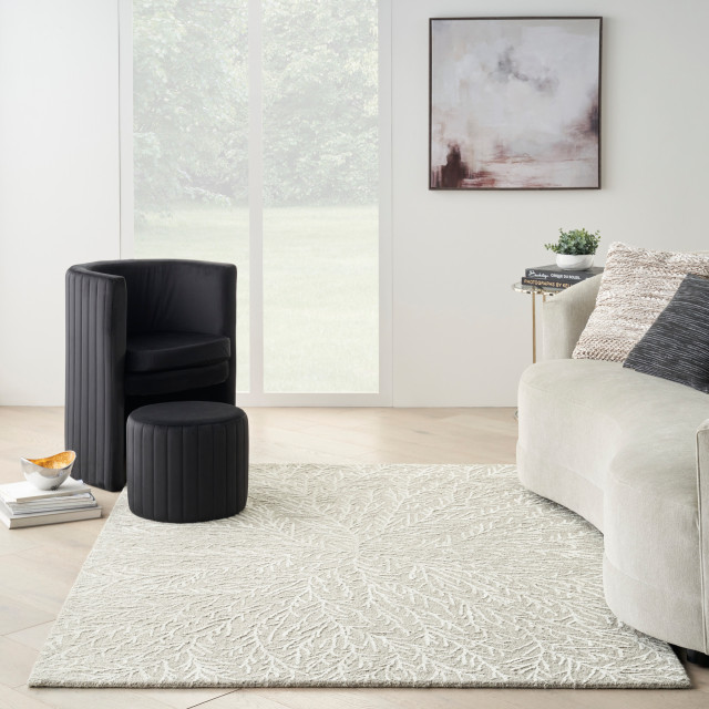 Michael Amini Ma30 Star Handmade Area Rugs, Ivory 4'x6', 4'x6 ...