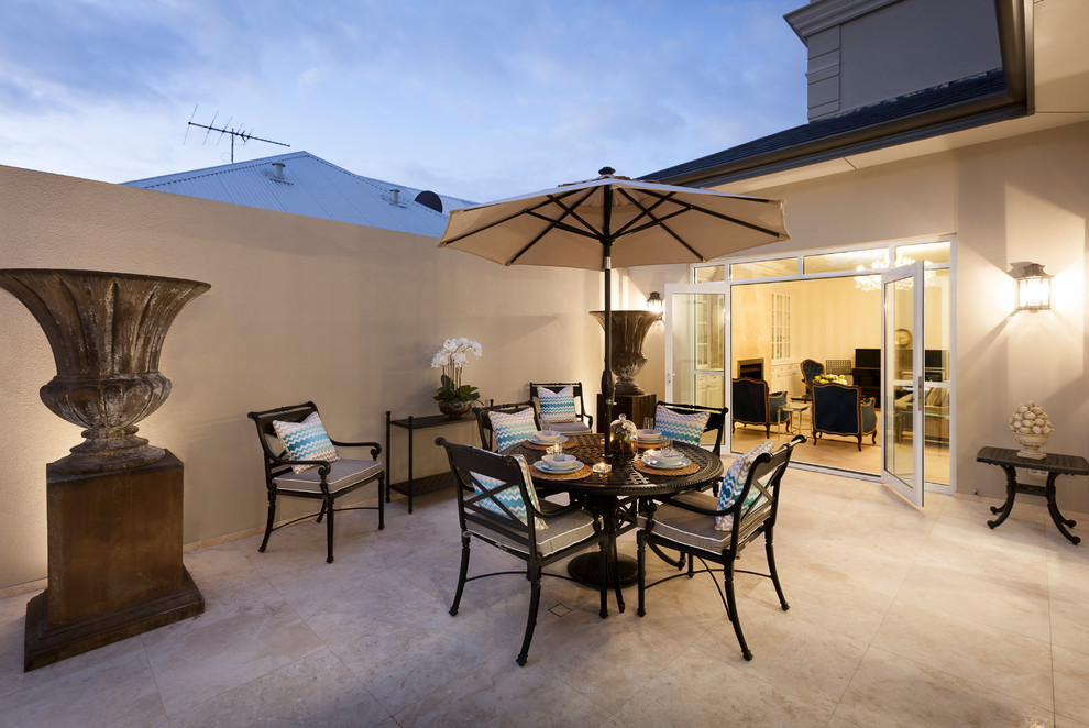 Photo of a large traditional backyard deck in Perth with no cover.