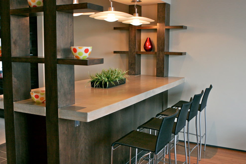 Inspiration for a modern home design remodel in Denver