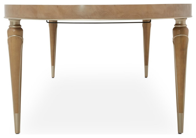 Aico Amini Villa Cherie Oval Dining Table in Caramel - Traditional ...