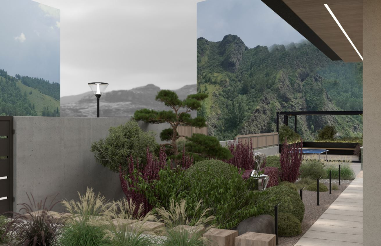 Ландшафтное благоустройство Базайская.