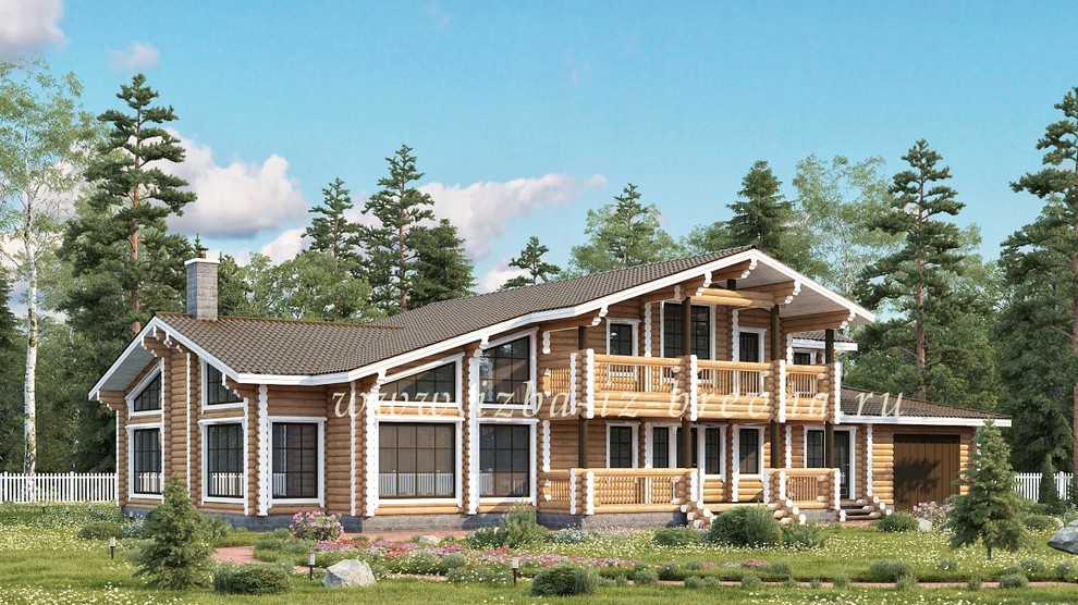 Проекты домов из оцилиндрованного бревна и профилированного бруса