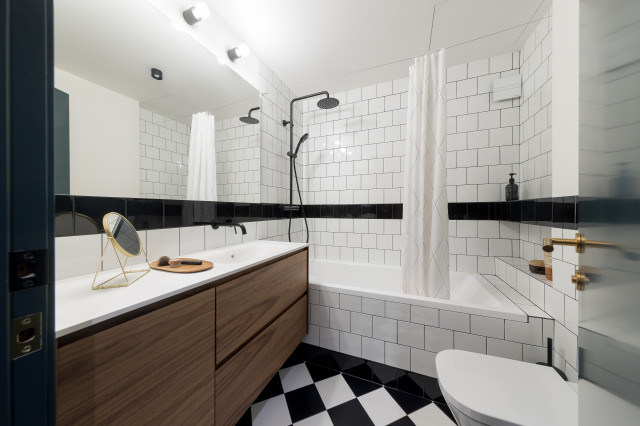 VIVIENDA BRET&Oacute;N mid-century-badezimmer