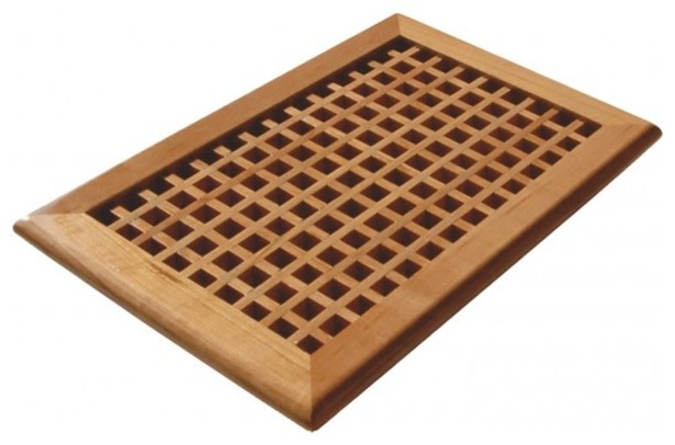 Red Oak Egg Crate Wood Wall Vent Floor Register Multi Size, 10''x12''