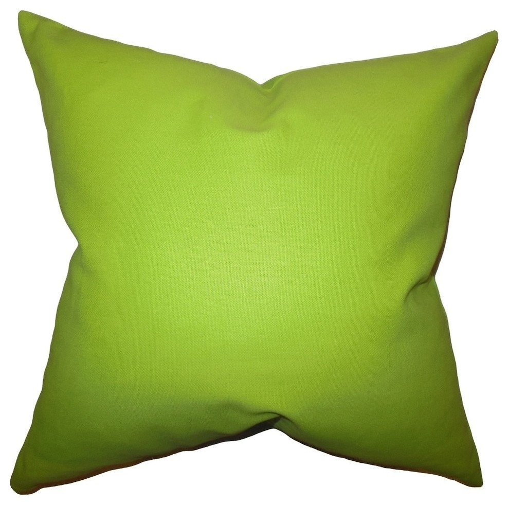 Kalindi Solid Pillow Chartreuse 20"x20"