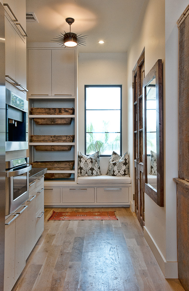 Transitional kitchen in Austin.