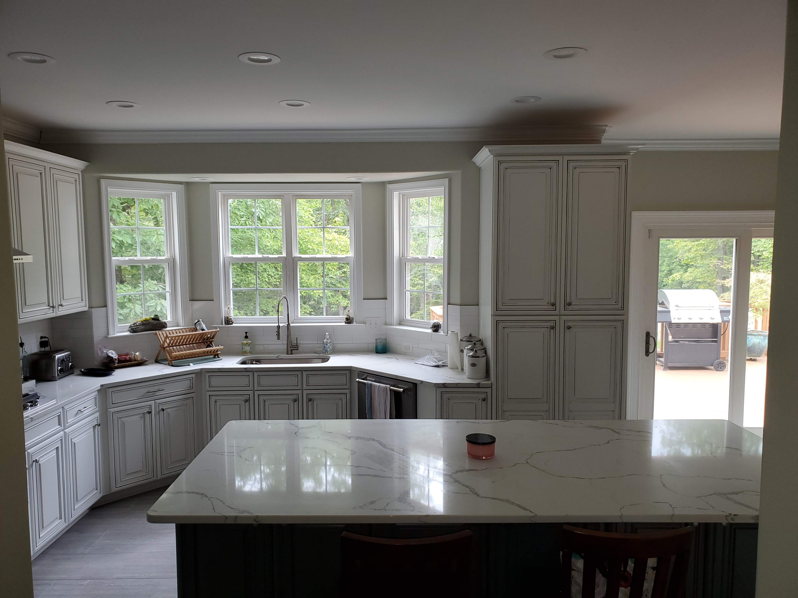 Linen Glazed Kitchen Remodel