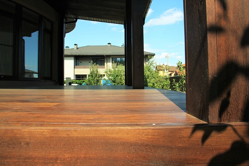 МОНТАЖ ПЛАНКЕНА ИЗ ТЕРМОДЕРЕВА