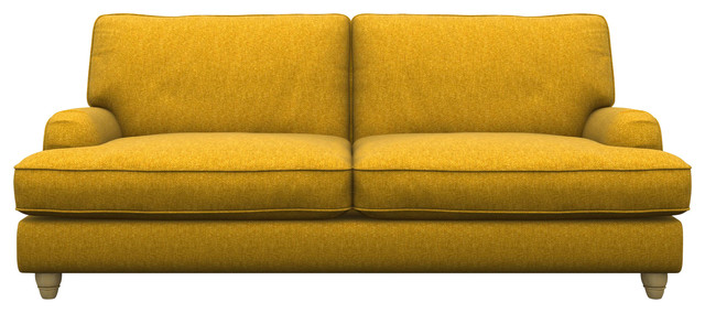 Prague 3-Seater Sofa, Mustard