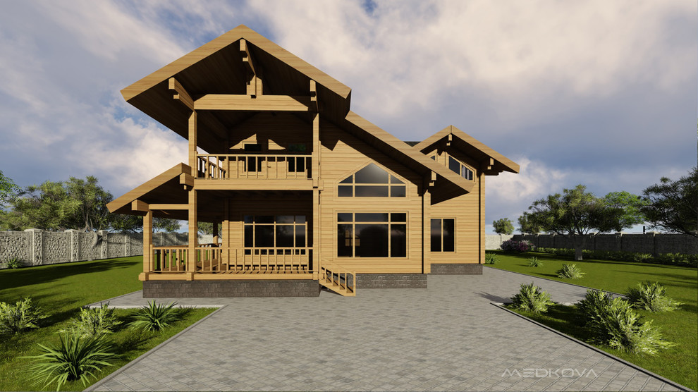 Проект деревянного дома из бруса2