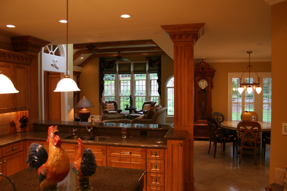 Inspiration for a transitional kitchen remodel in Omaha