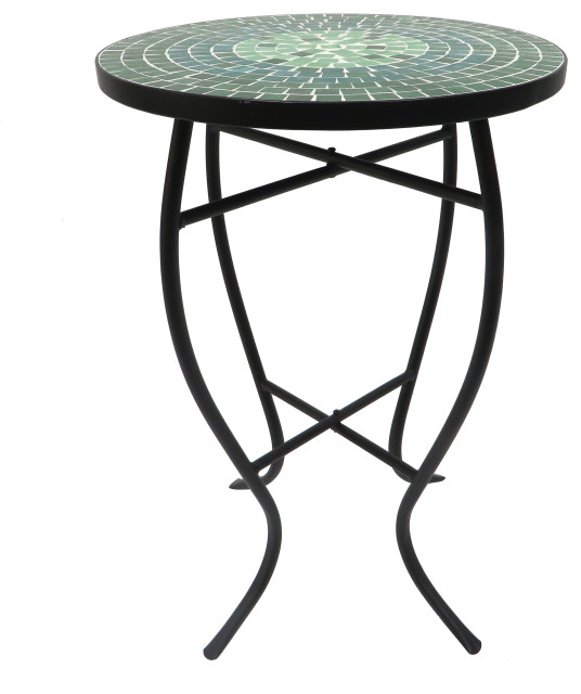 Saint Birch Cloris Lori Mosaic Folding Side Table Contemporary