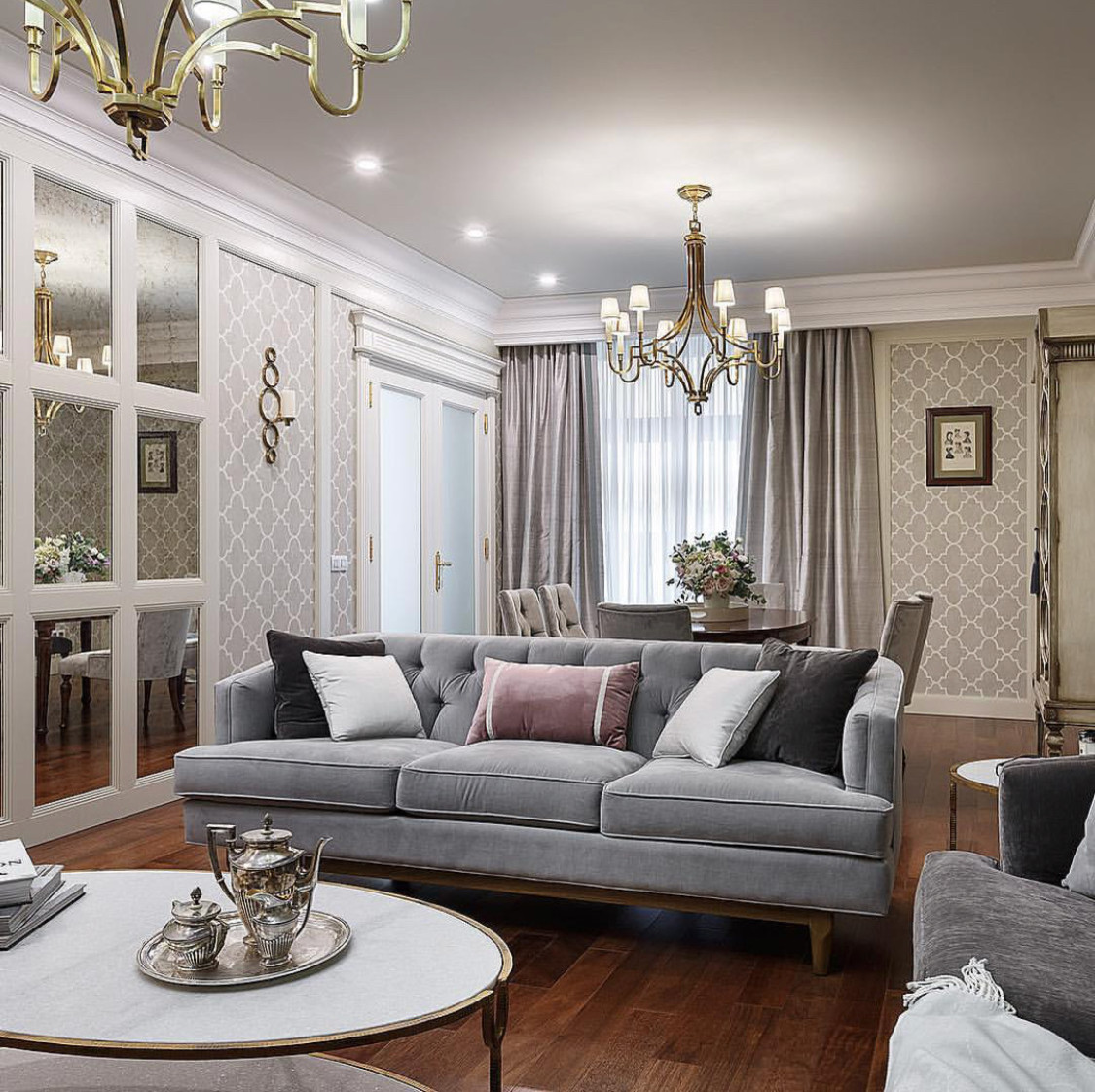 Новая Классика для молодой семьи на Набережной Фонтанки 280 м2