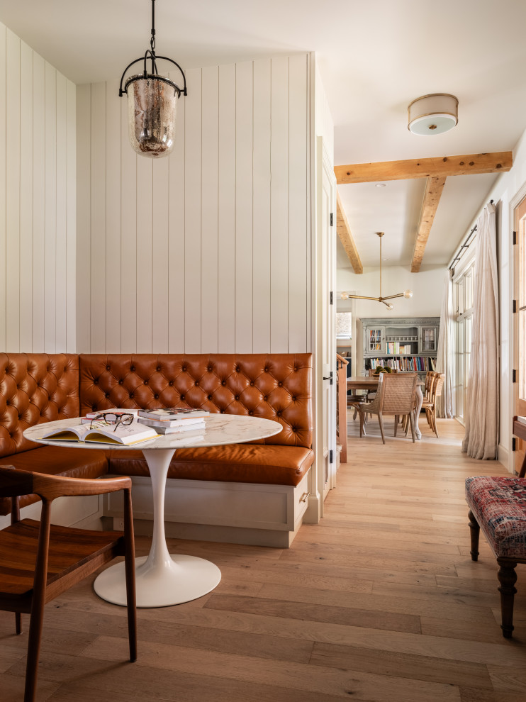 Inspiration for a country dining room remodel in Austin