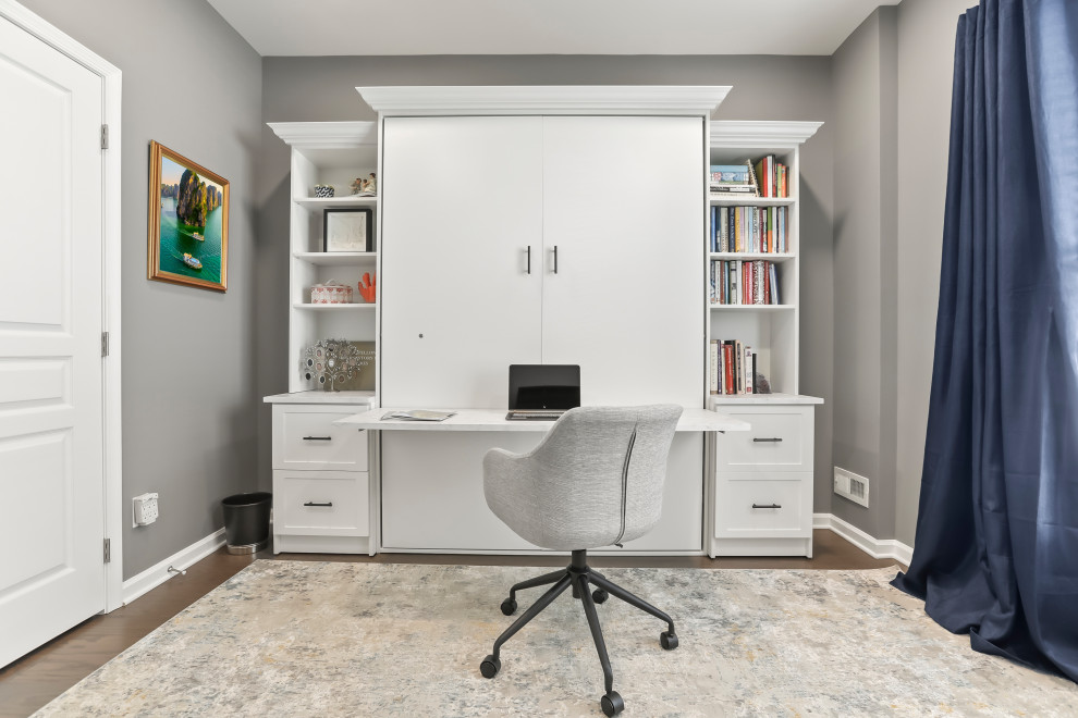 Home office - transitional home office idea