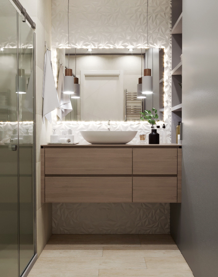 Дизайн проект двухкомнатной квартиры 72 кв.м