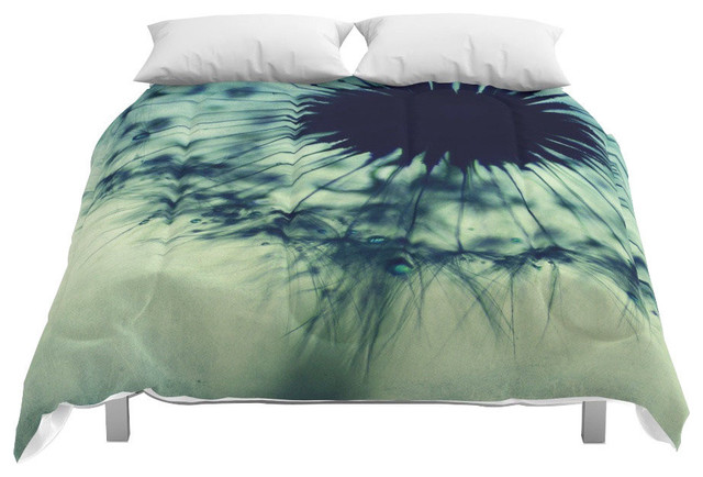 Society6 Dandelion Comforter Contemporary Comforters And