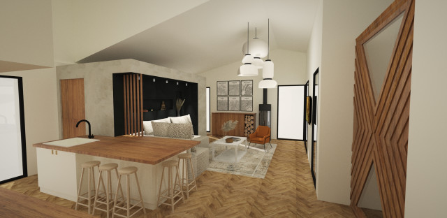 Projet "on dirait le sud" medelhavsstil-vardagsrum