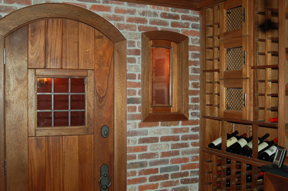 Inspiration for a traditional wine cellar in Boston.