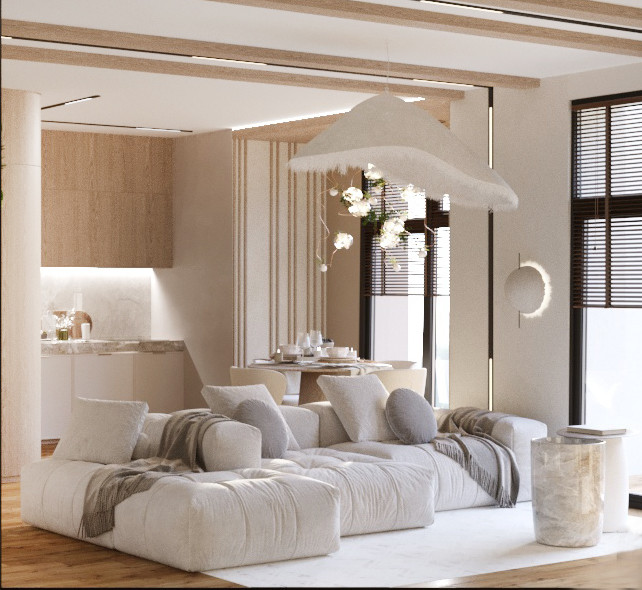 Дизайн-проект загородного дома в природном стиле