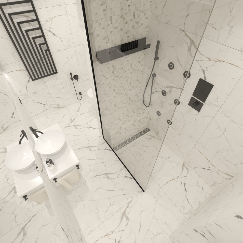 Душевая в квартире 140 кв.м.