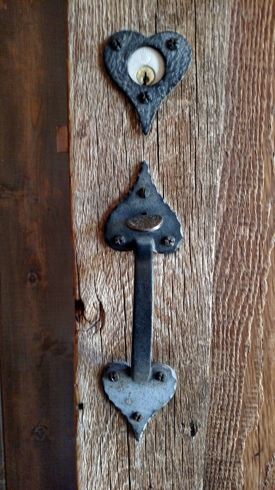 Mountain style entryway photo in Phoenix