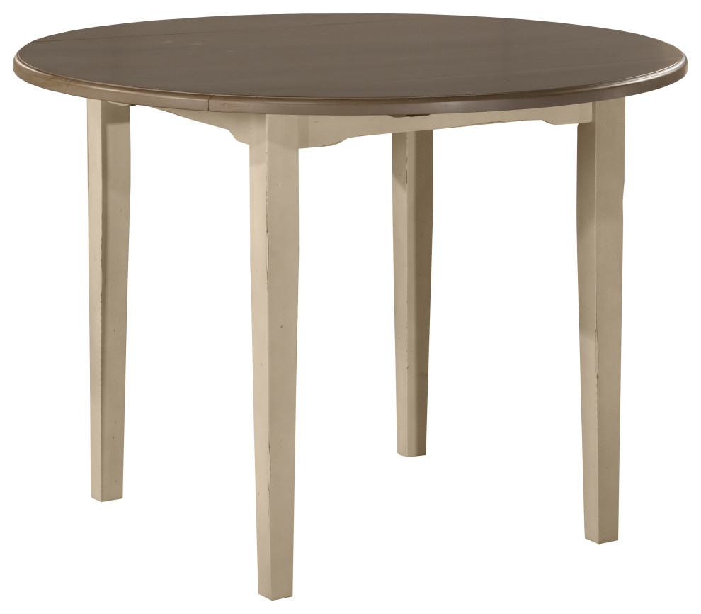 Hillsdale Clarion Wood Round Drop Leaf Dining Table, Dining Table