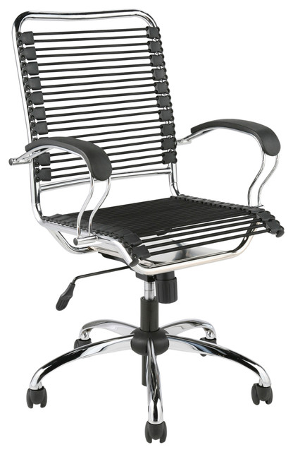 Contemporary Office Chair eurostyle bungie j arm office chair in black & chrome Contemporary Office Chair eurostyle bungie j arm office chair in black & chrome