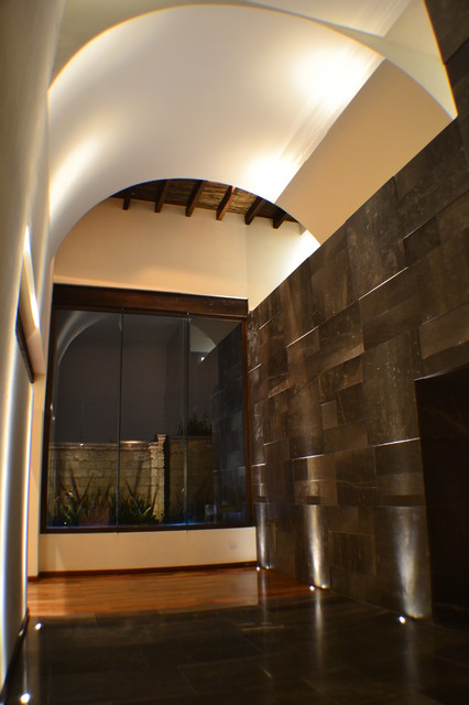 casa PH eclectico-recibidor-y-pasillo