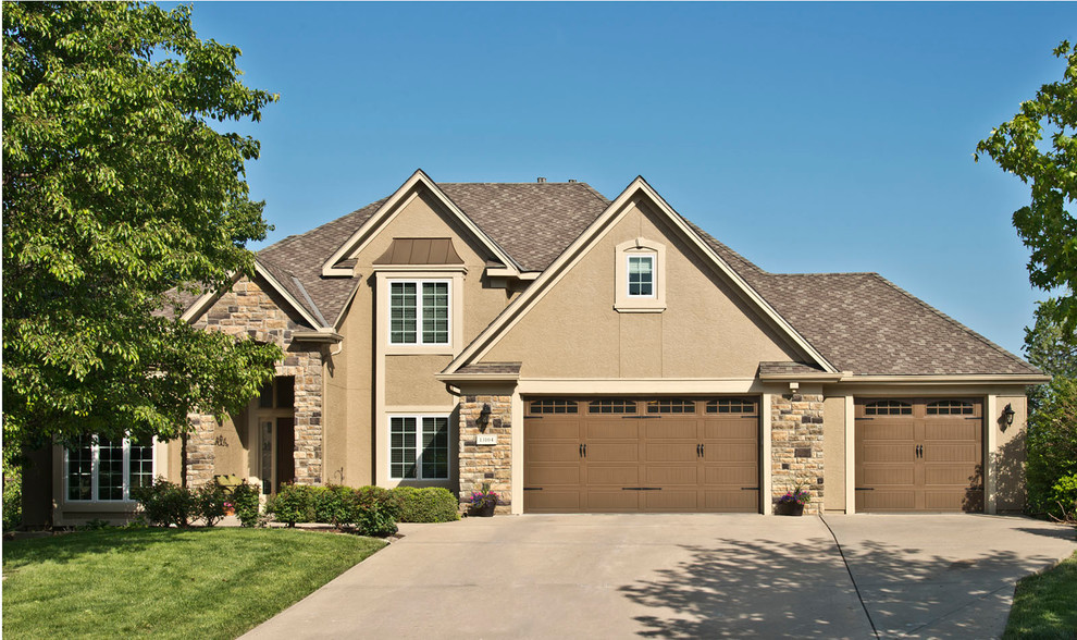 Stucco Traditional Exterior Kansas City by Johnson