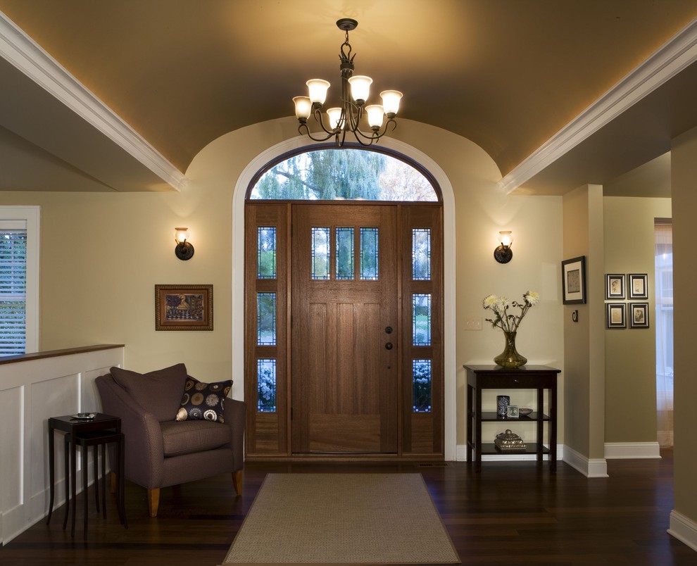 Barrel Vault Foyer Renovation Contemporary Entry