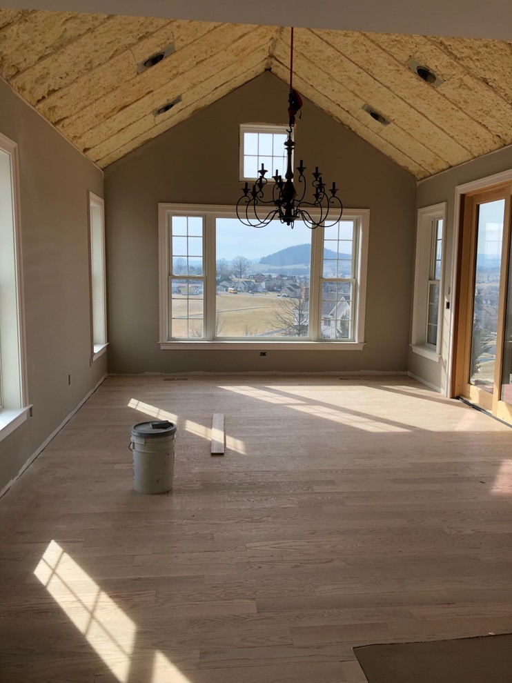 vgroove ceiling stain, paint, white wash?