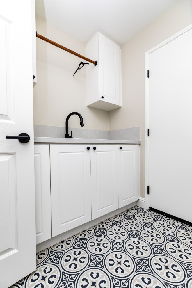Inspiration for a transitional laundry room in San Diego.