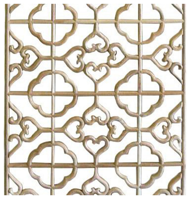 Rectangular Plain Wood Geometric Pattern Wall Panel - Contemporary ...