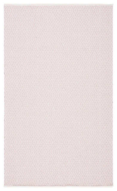 Safavieh Augustine Collection AGT484, Pink/Ivory, 6'7"x6'7" Square