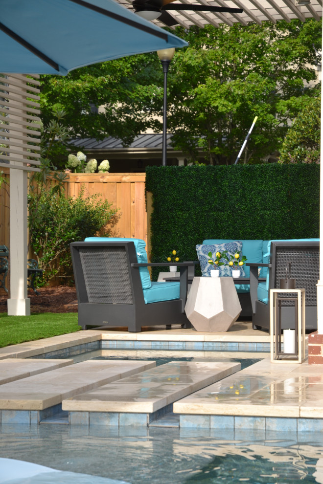 Transitional pool photo in Atlanta