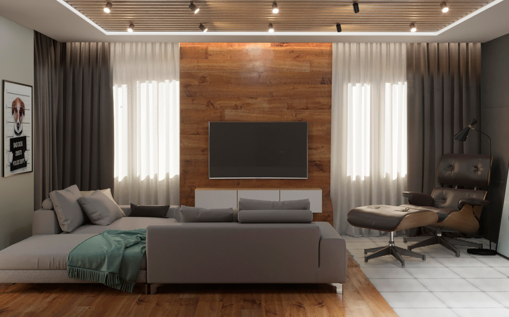 Дизайн интерьера квартиры в современном стиле в Екатеринбурге.