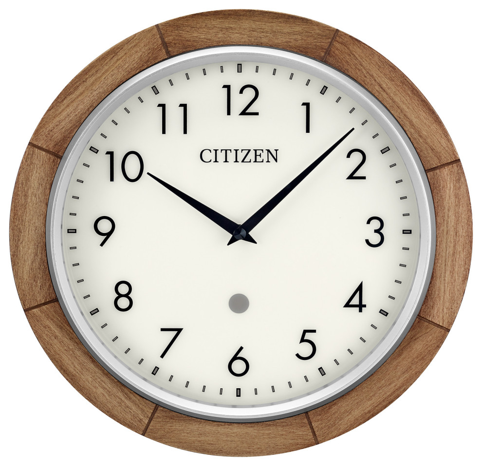 CITIZEN Echo Compatible Smart Wall Clock Transitional Wall Clocks