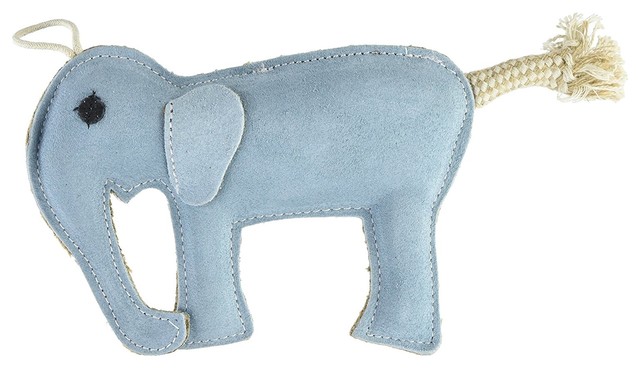blue elephant dog toy