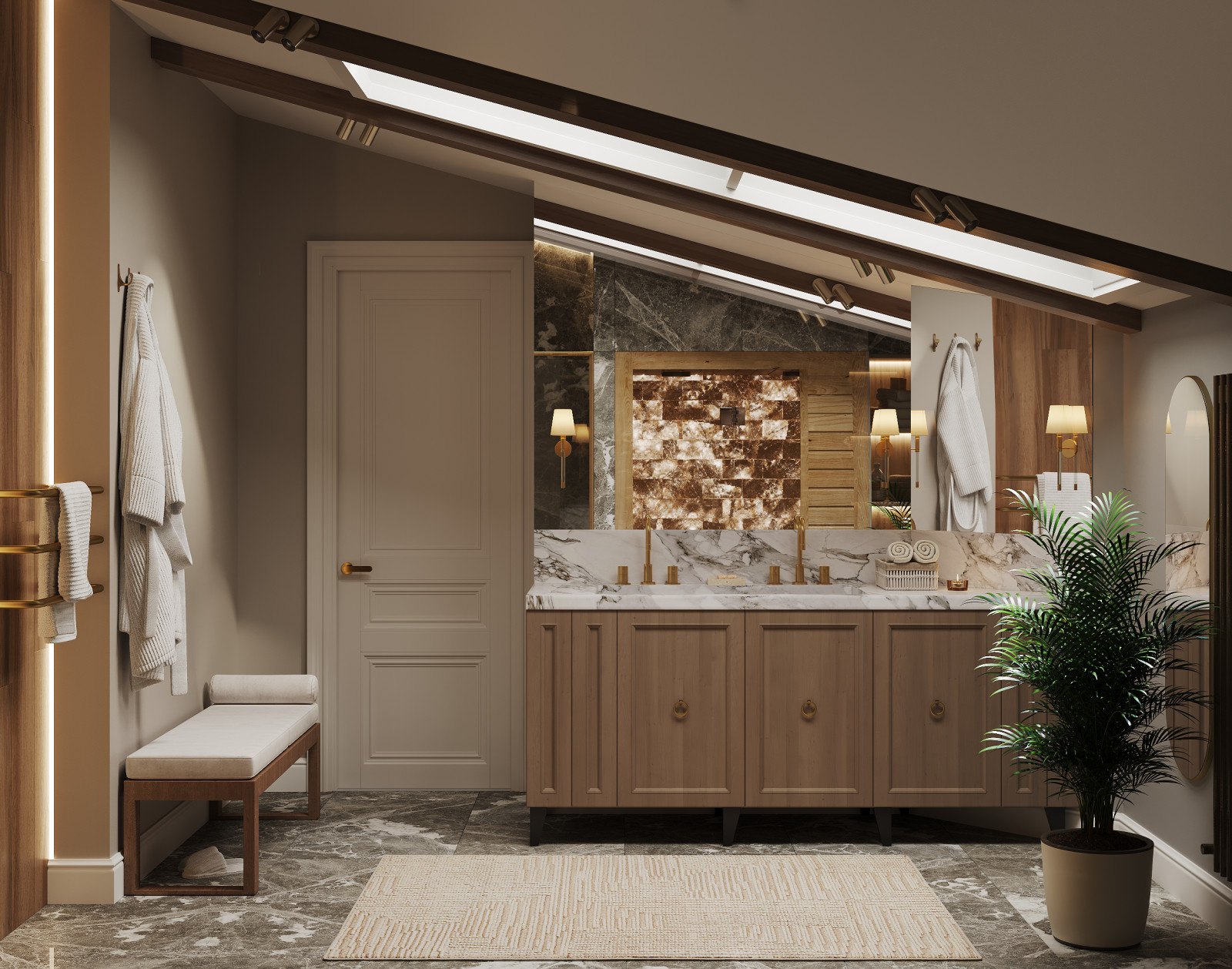 Двухэтажная квартира в центре Петербурга