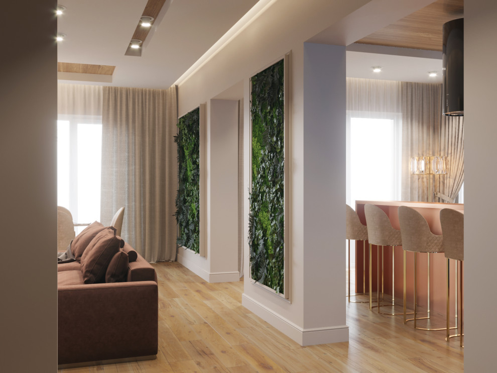 Проектирование кухни с яркими фасадами