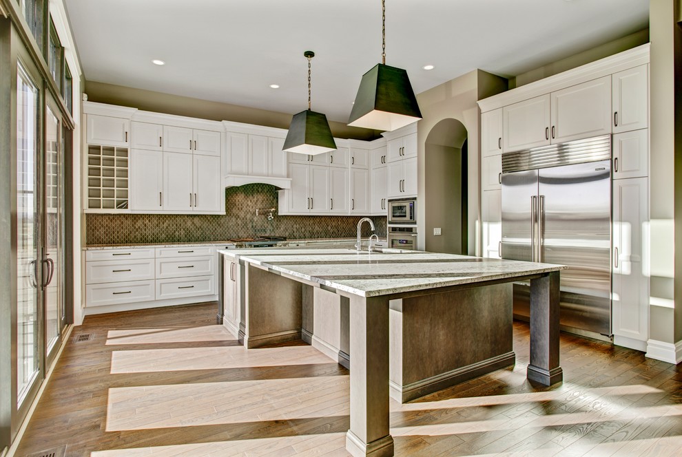 Inspiration for a transitional kitchen remodel in Calgary