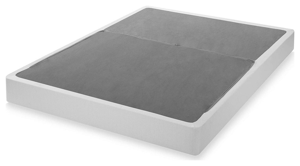 Modern Unique Box Spring, Metal Frame and Jacquard Fabric Cover